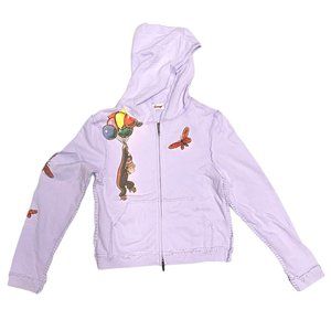 Curious George Women's Zip Hoodie Lavender